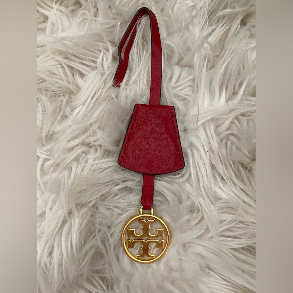 Tory Burch Red Leather Bag Charm